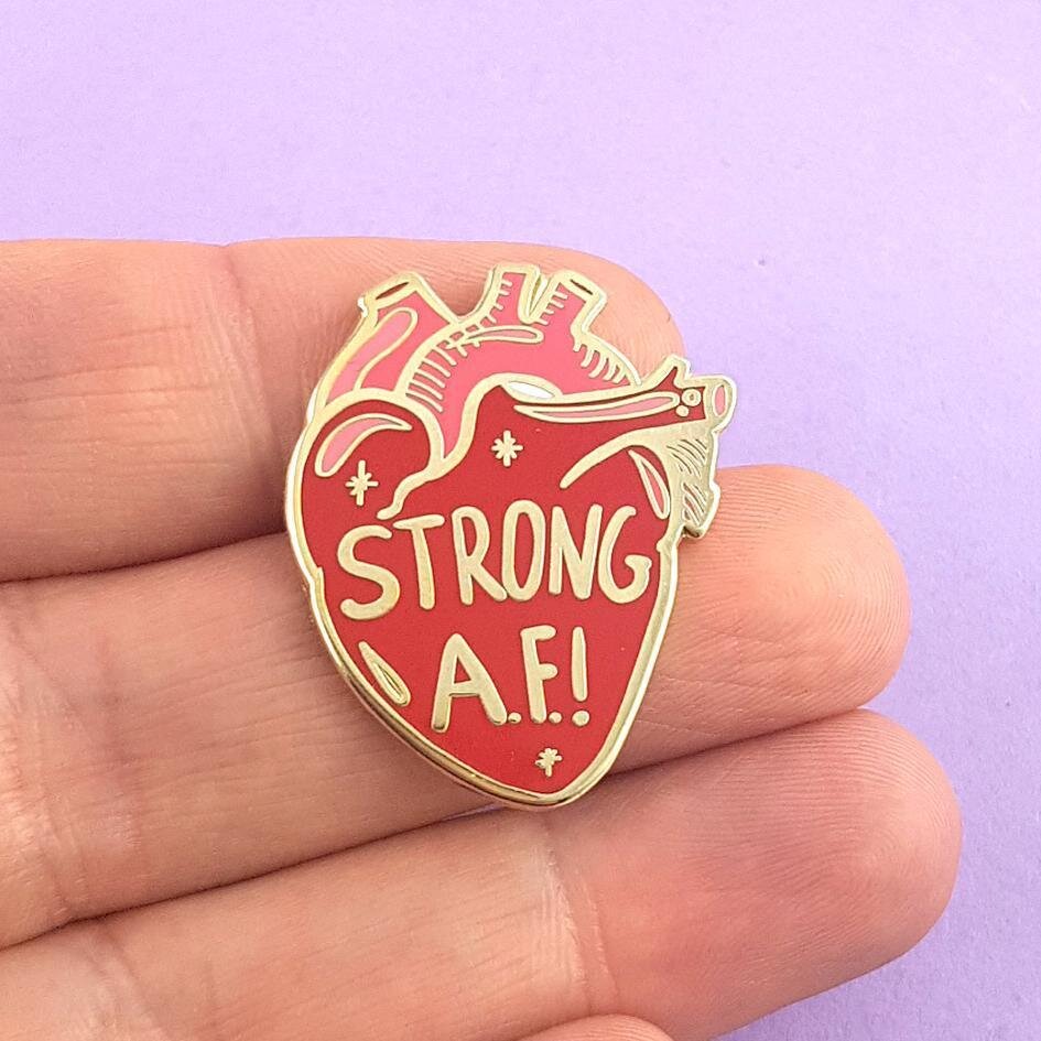 Strong A.F! | Lapel Pin | Jubly-Umph