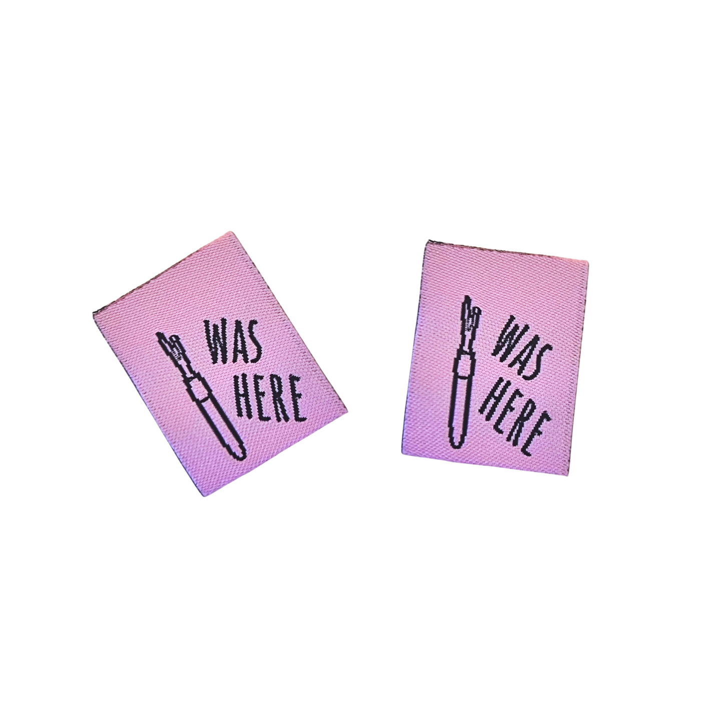 Was Here | Woven Sew In Labels
