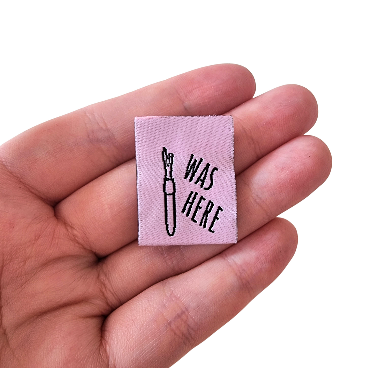 Was Here | Woven Sew In Labels