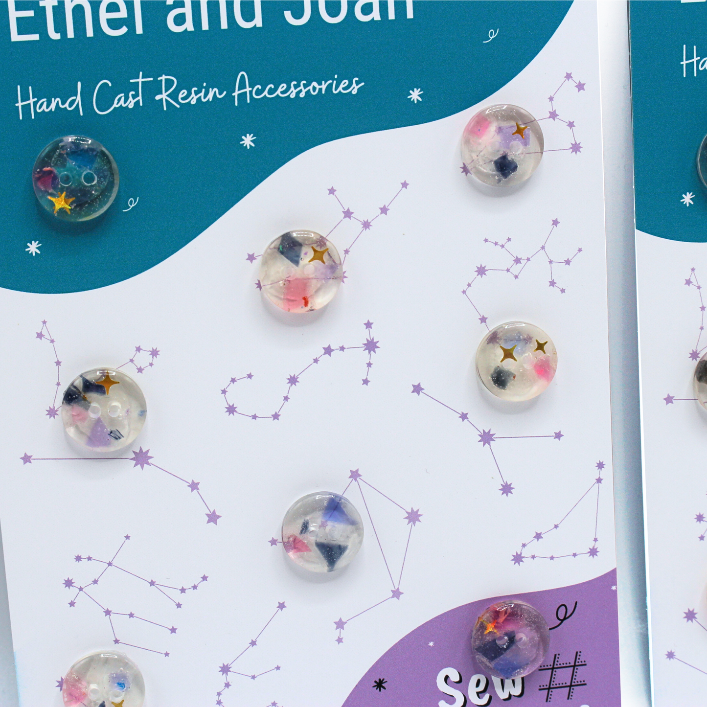 Aquarius Handmade Buttons | Ethel and Joan Collaboration