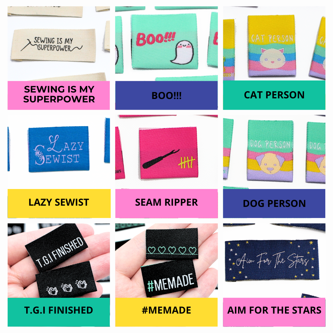 Pick n' Mix Pack, By You! | Woven Sew In Labels