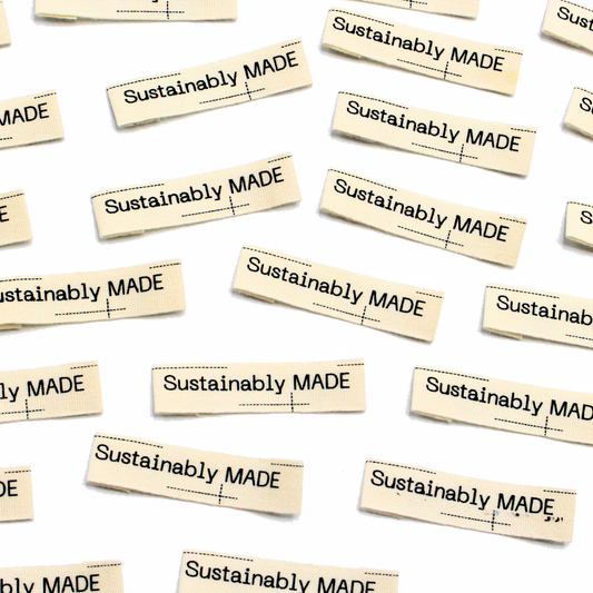 Sustainably MADE | Cotton Sew In Labels | Discontinued