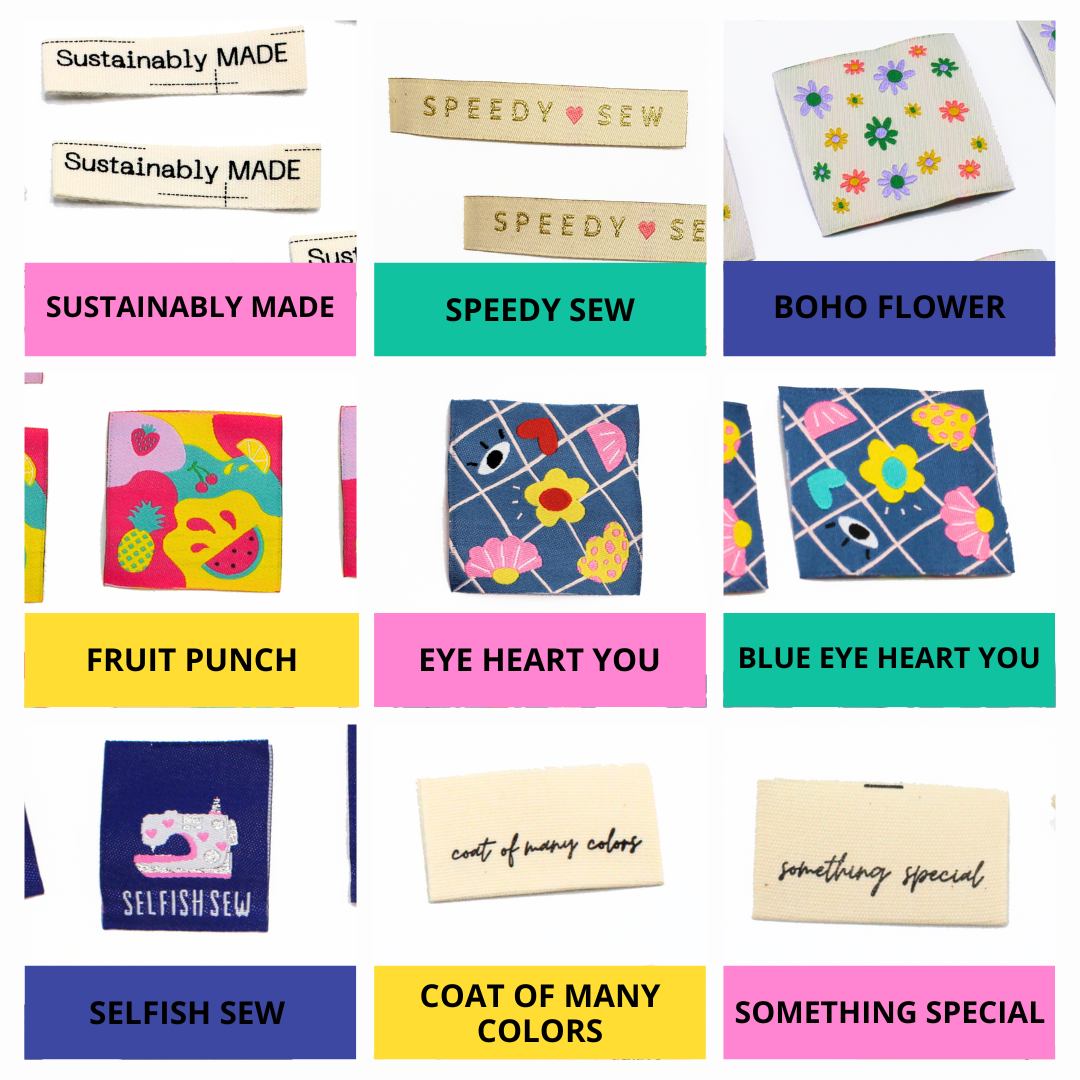 Pick n' Mix Pack, By You! | Woven Sew In Labels