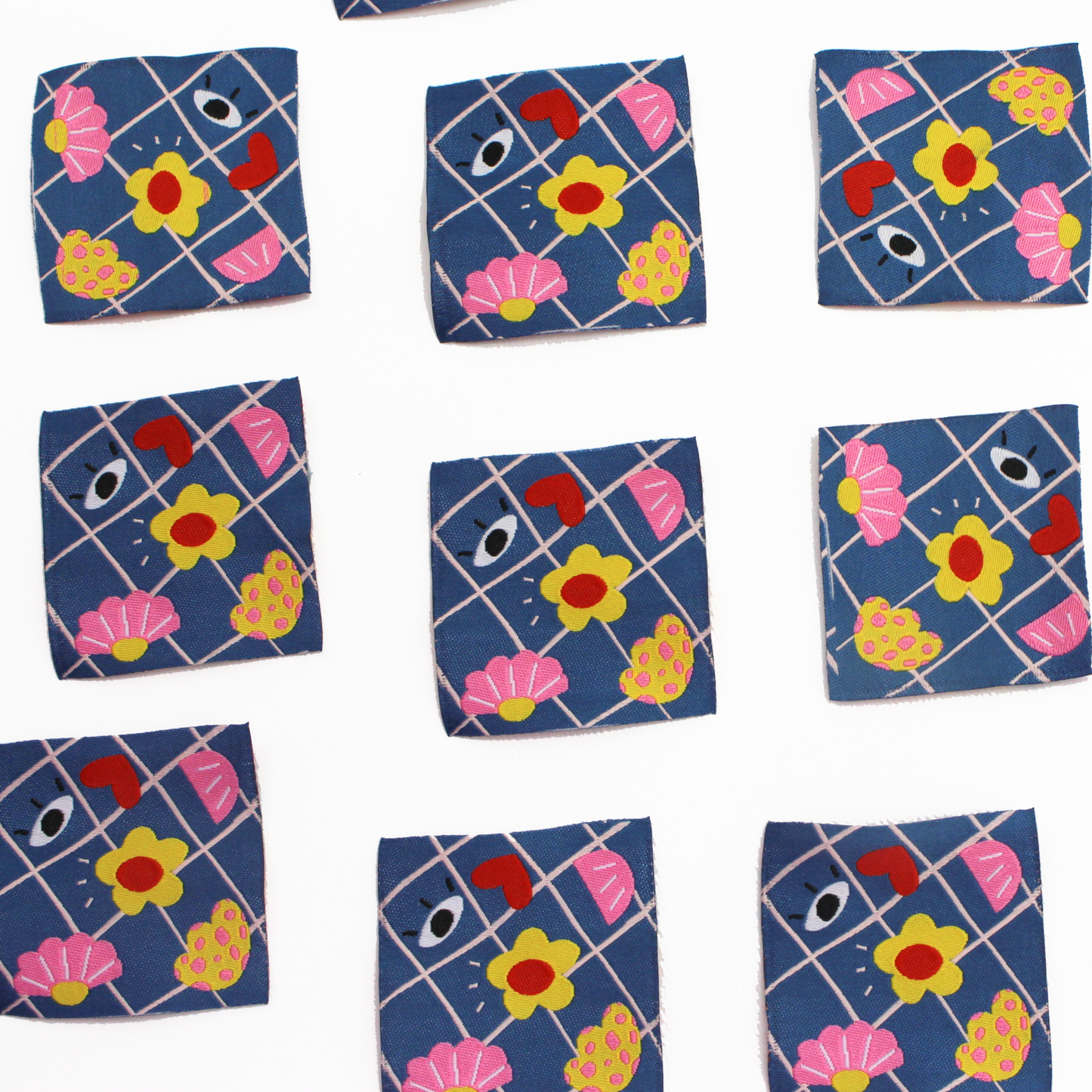 Eye Heart You Red | Woven Sew In Labels