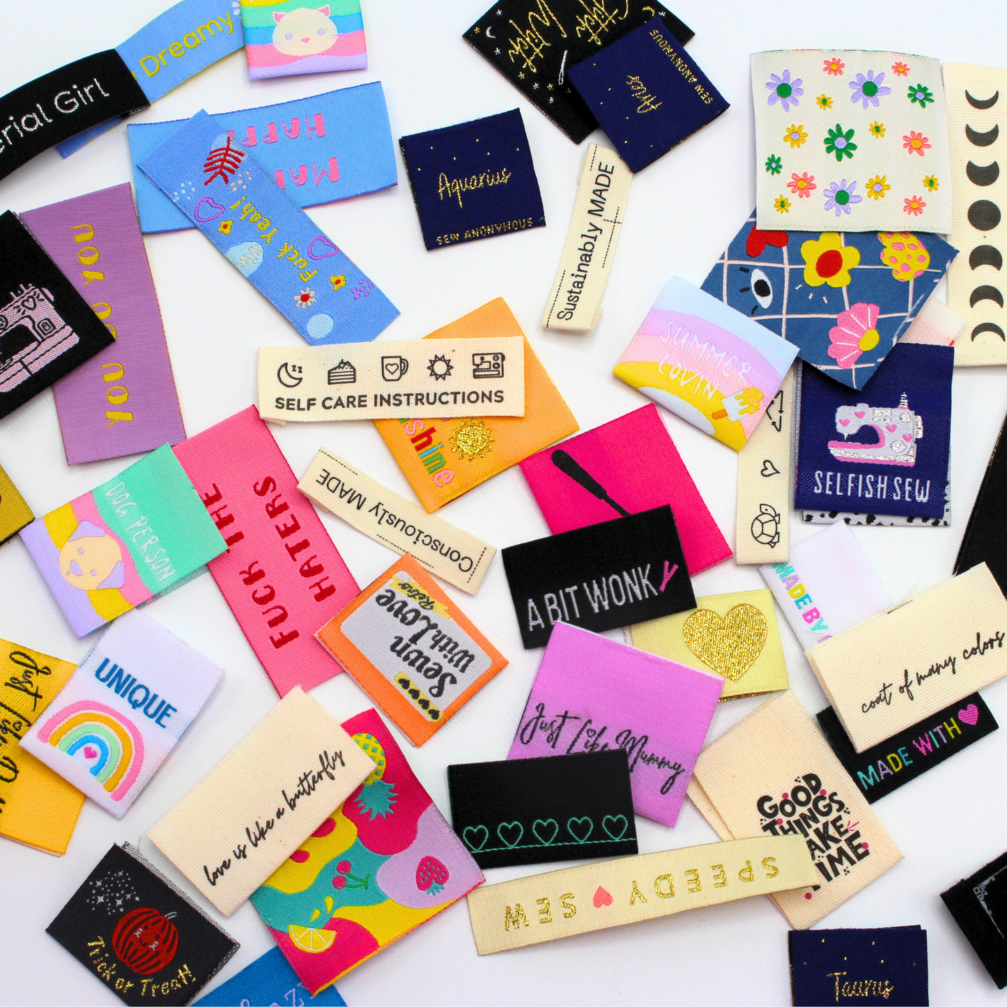 Pick n' Mix Pack, By You! | Woven Sew In Labels