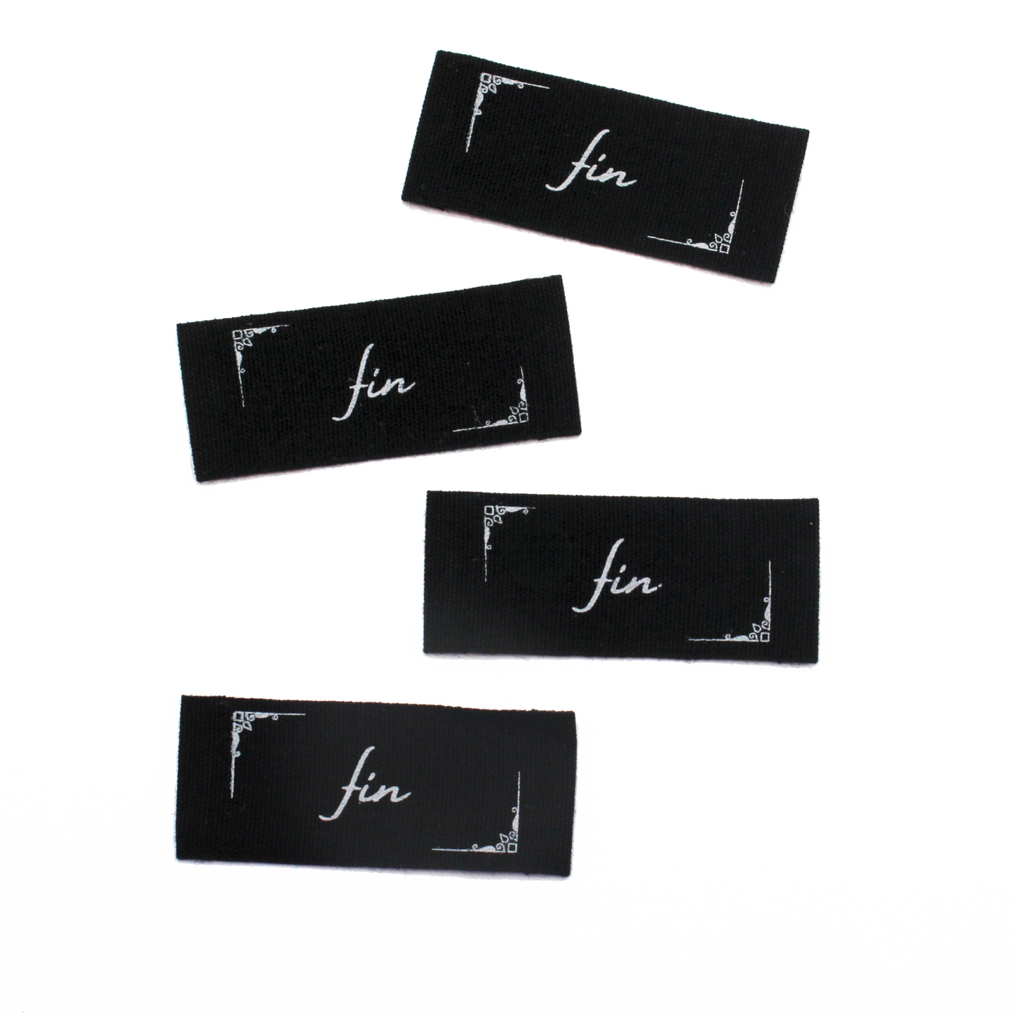 Black Fin Silent Film | Cotton Sew In Labels
