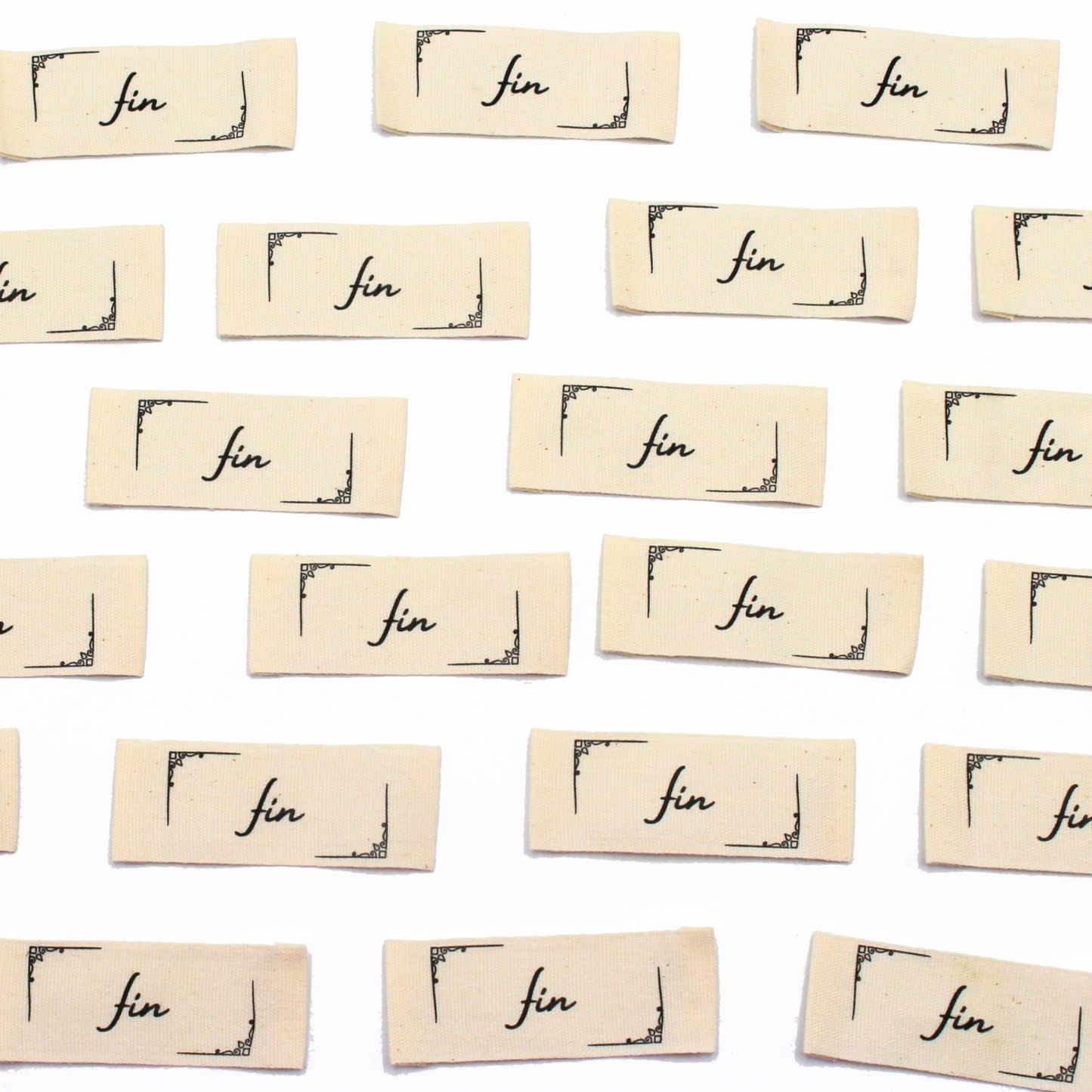 Natural Fin Silent Film | Cotton Sew In Labels