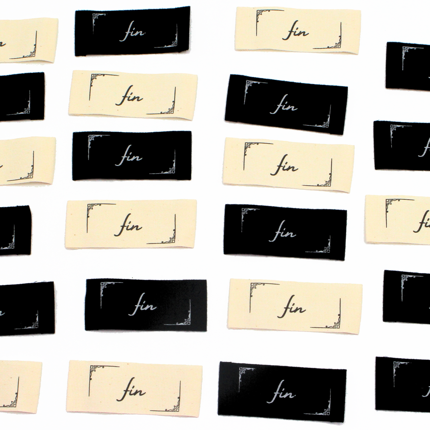 Fin Silent Film Multipack | Cotton Sew In Labels