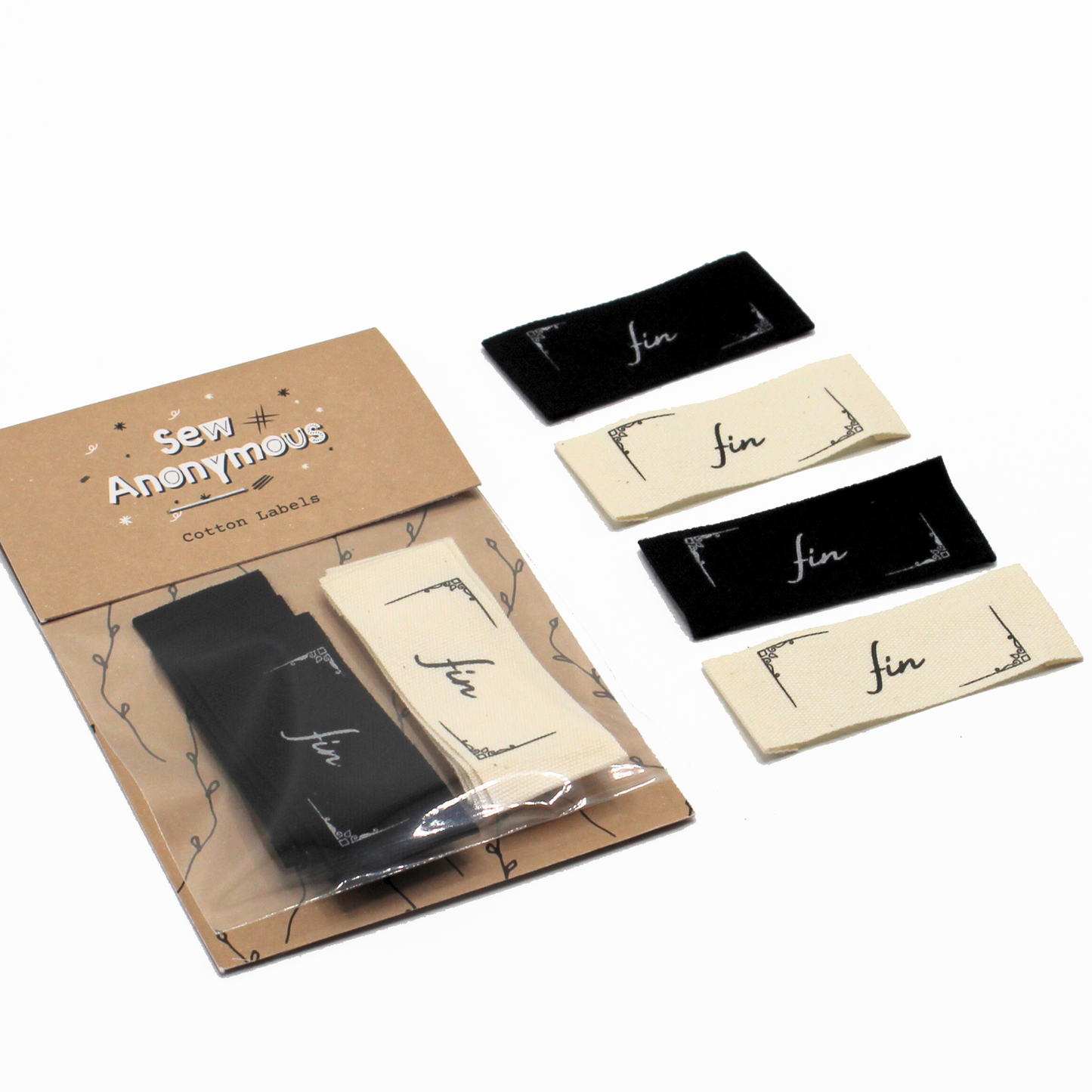 Fin Silent Film Multipack | Cotton Sew In Labels