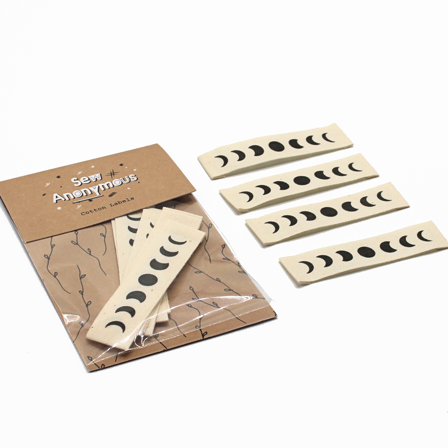 Lunar Phases | Cotton Sew In Labels