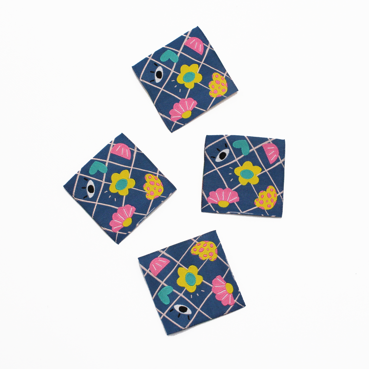 Eye Heart You Blue | Woven Sew In Labels