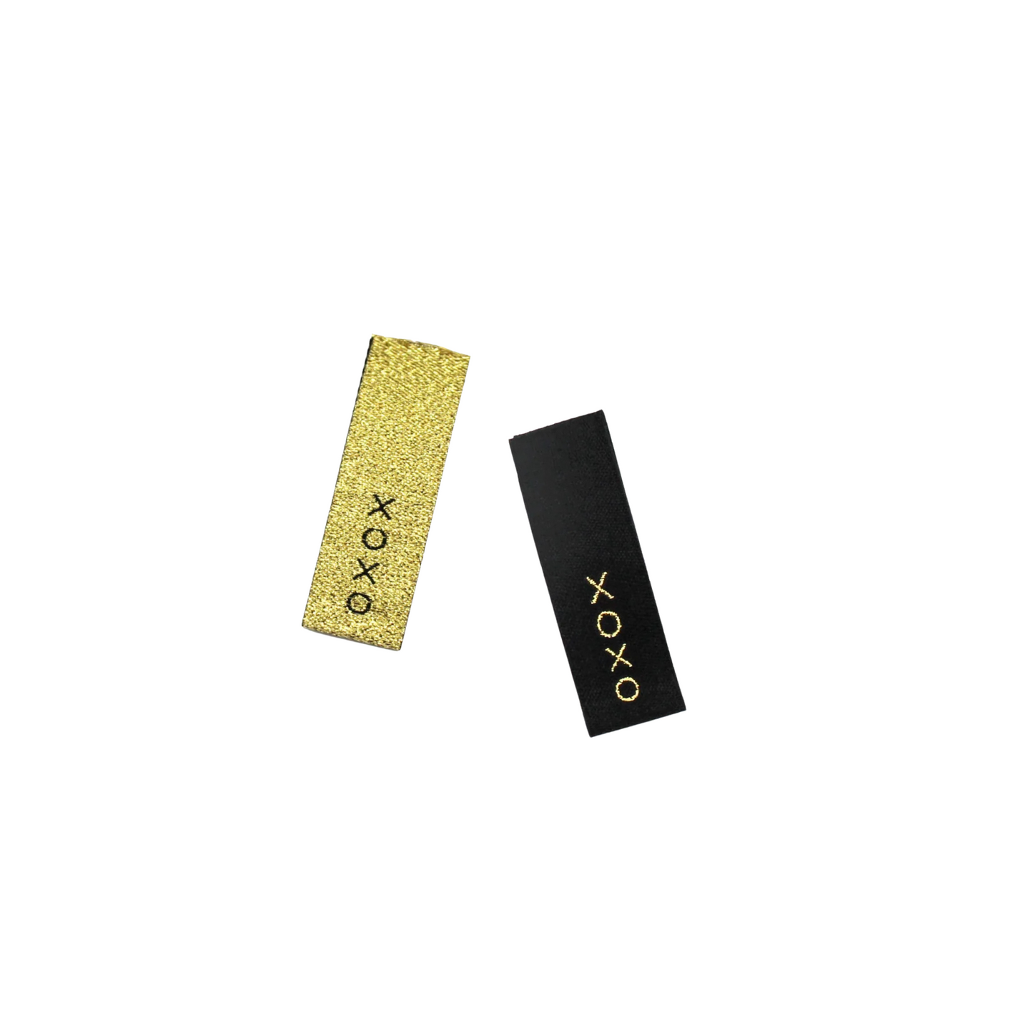 XOXO Metallic Black & Gold Multipack | Woven Sew In Labels