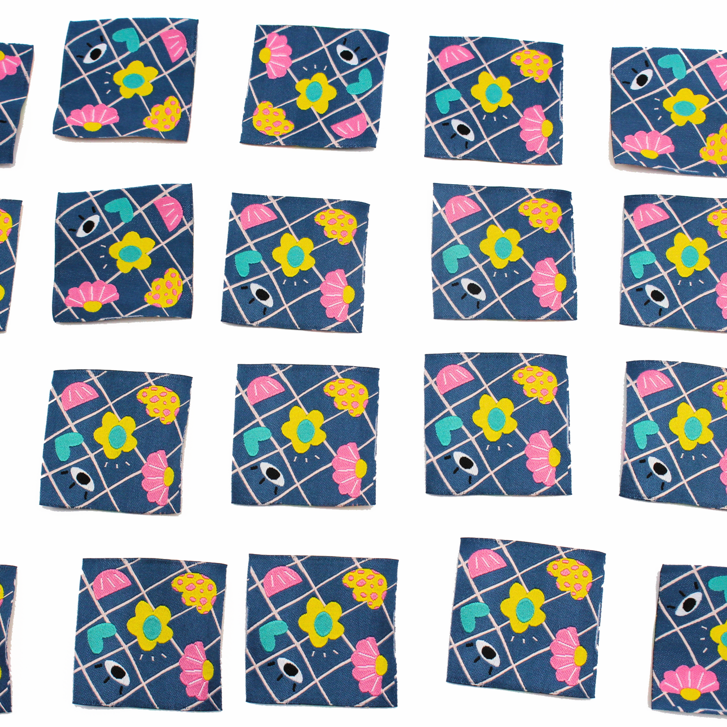 Eye Heart You Blue | Woven Sew In Labels