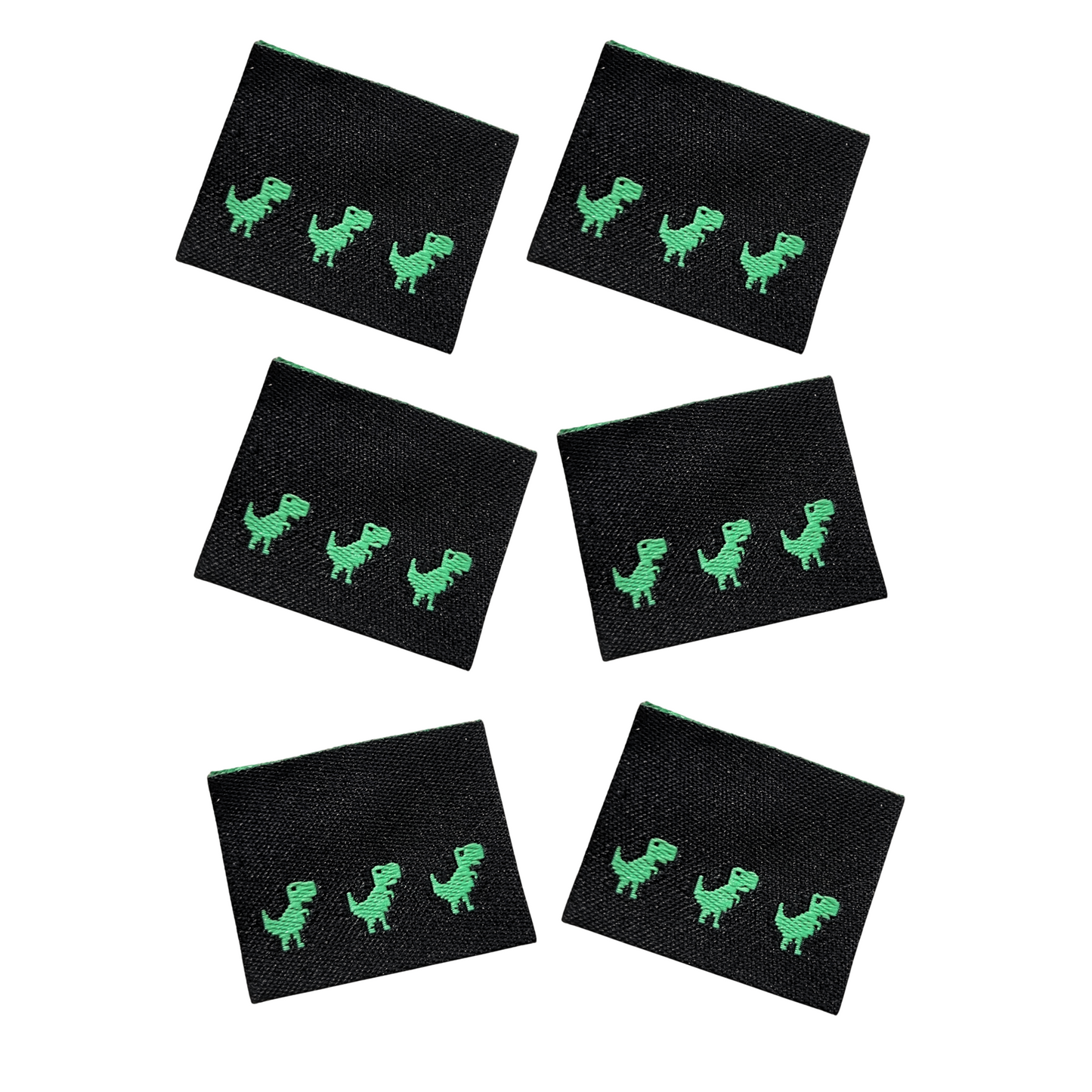 Pixel Dino-sew | Woven Sew In Labels