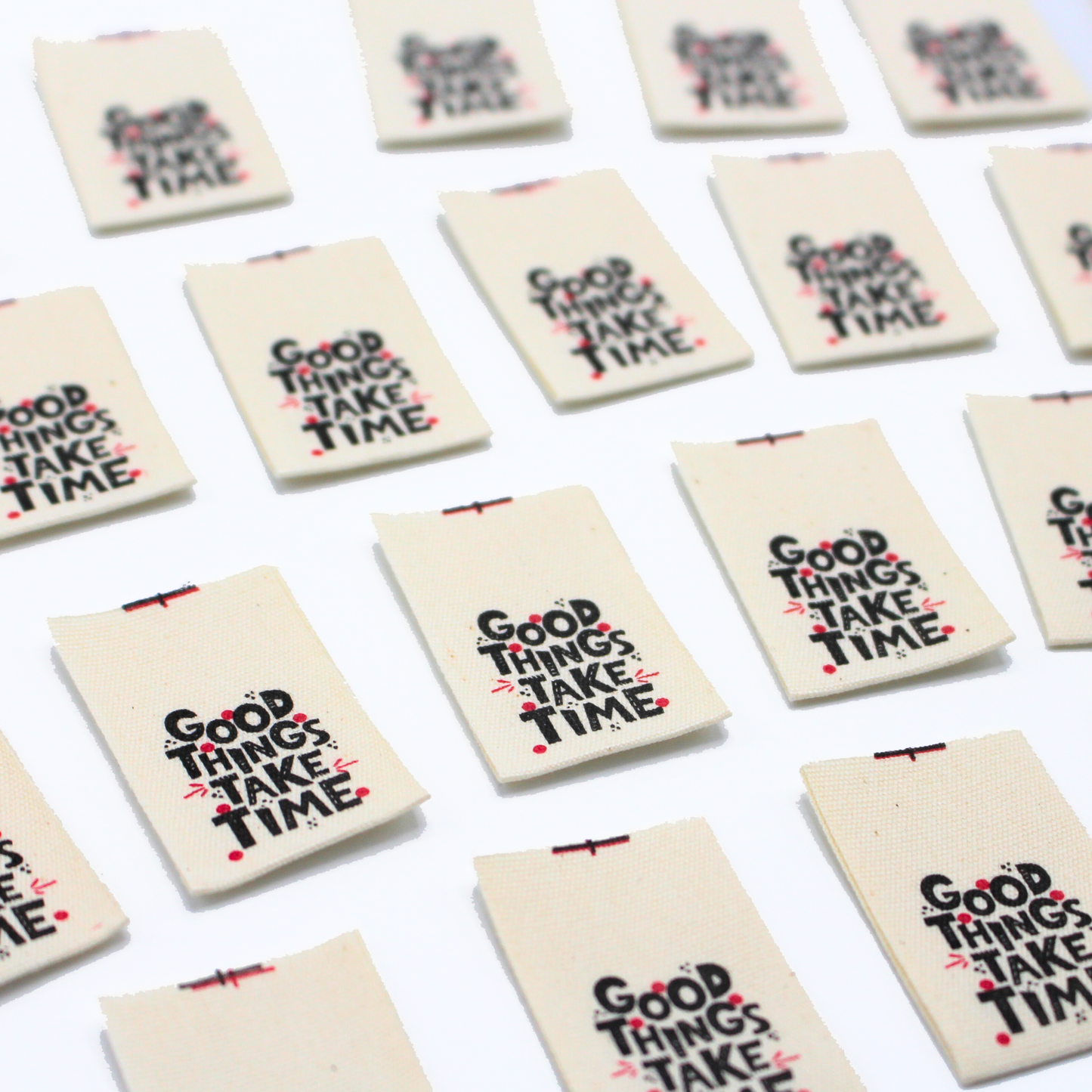 Good Things Take Time | Cotton Sew In Labels