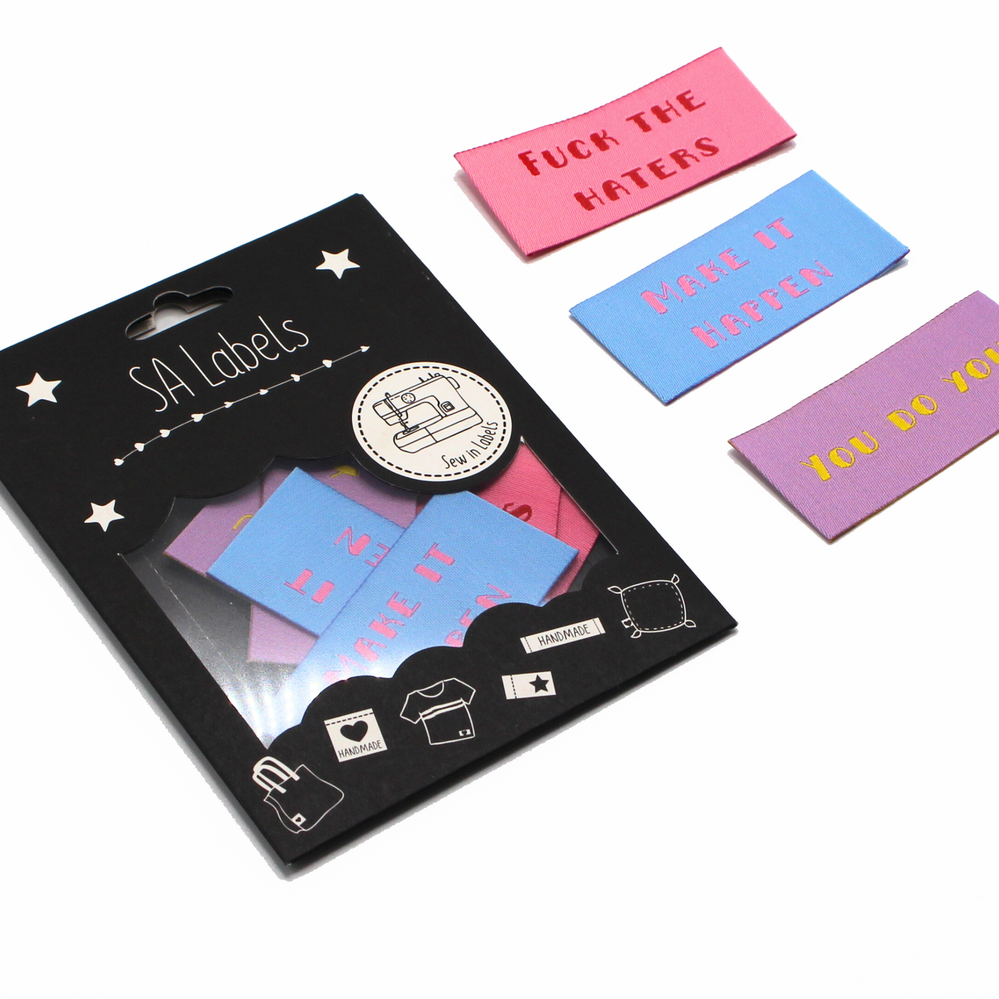 Fuck The Haters Multipack | Woven Sew In Labels | Discontinued