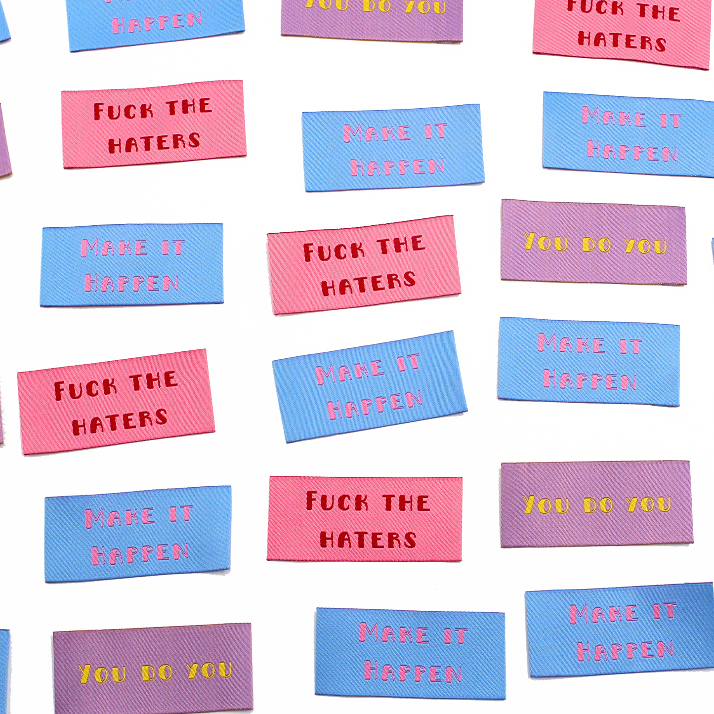 Fuck The Haters Multipack | Woven Sew In Labels | Discontinued