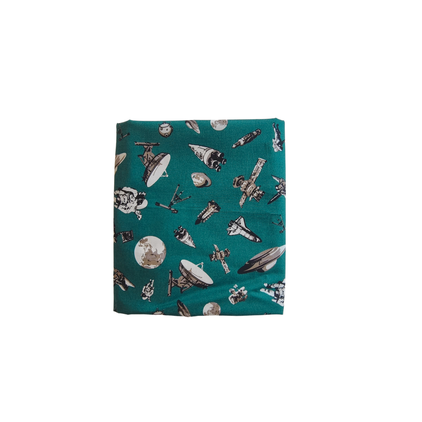 109 cm x 140 cm | Green Spaceman Cotton