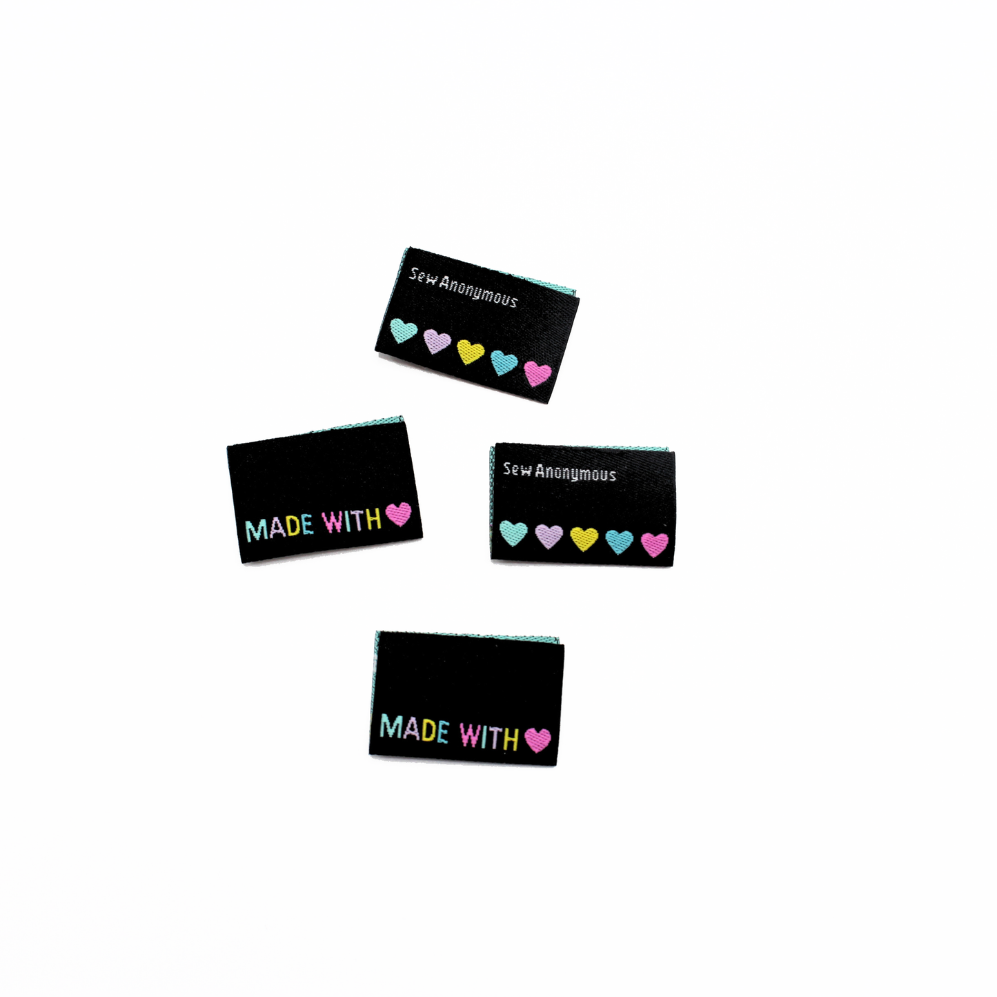 Black Made With Love | Woven Sew In Labels