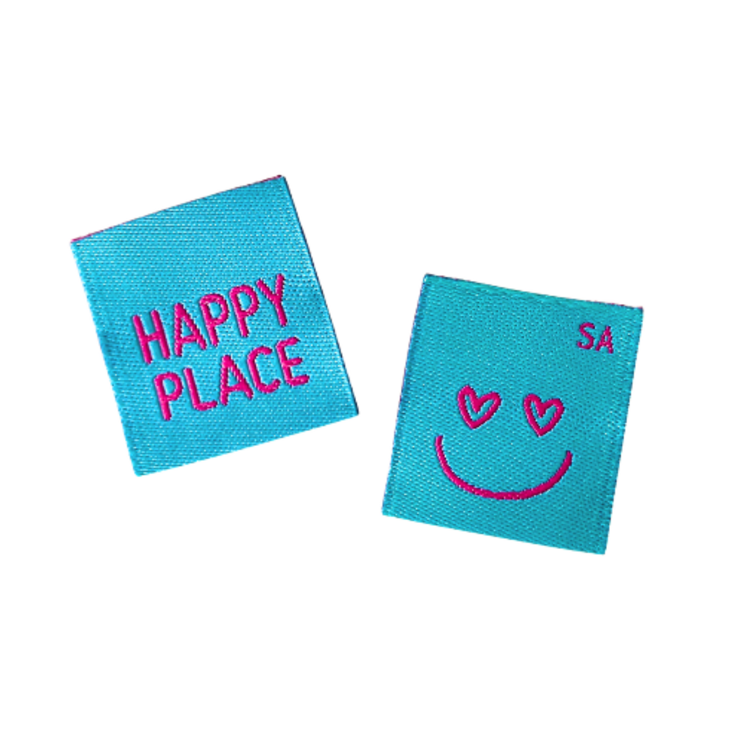 Happy Place | Woven Sew In Labels