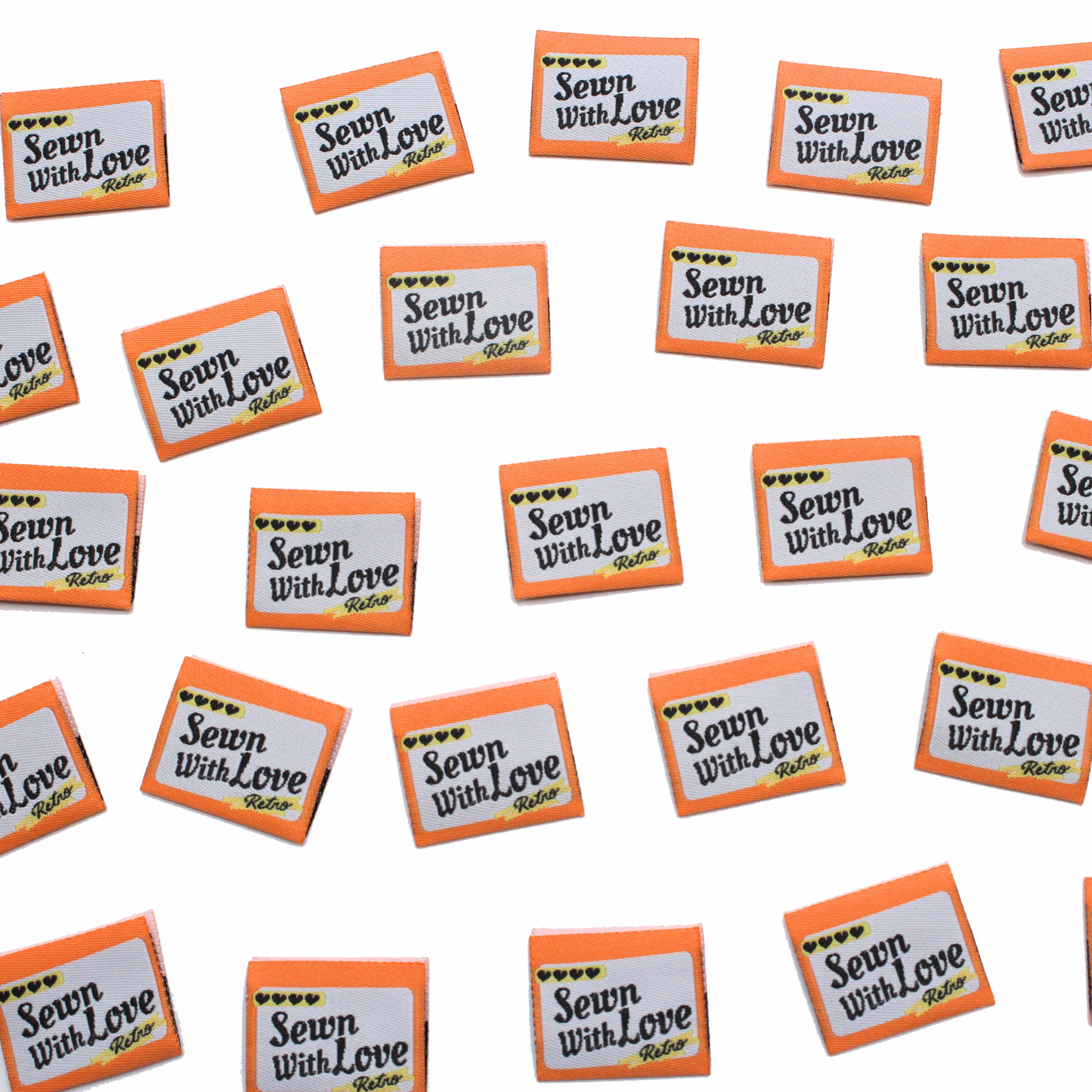 Sewn With Love | Retro Edition | Woven Sew In Labels