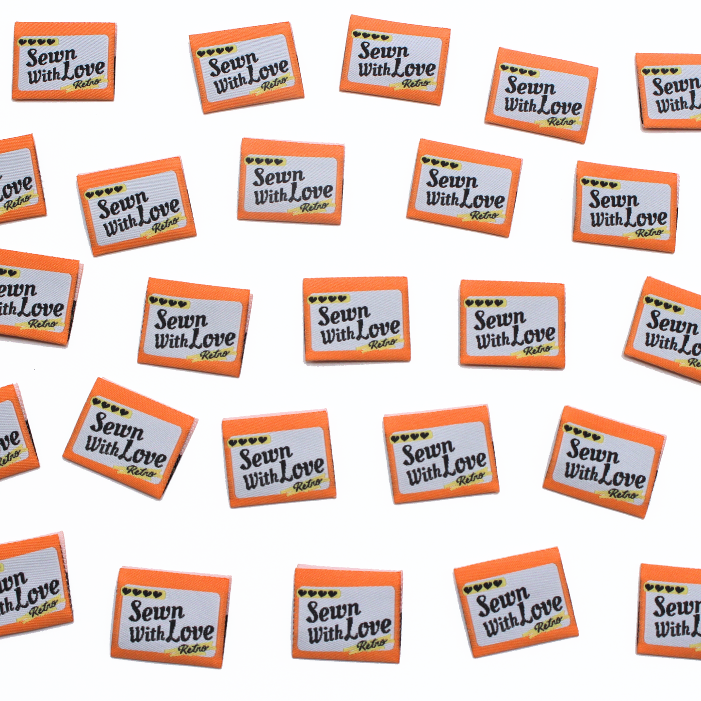 Sewn With Love | Retro Edition | Woven Sew In Labels