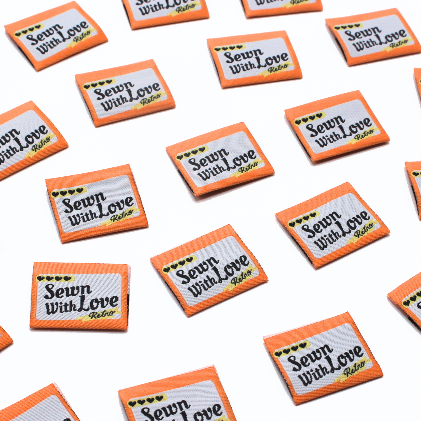 Sewn With Love | Retro Edition | Woven Sew In Labels