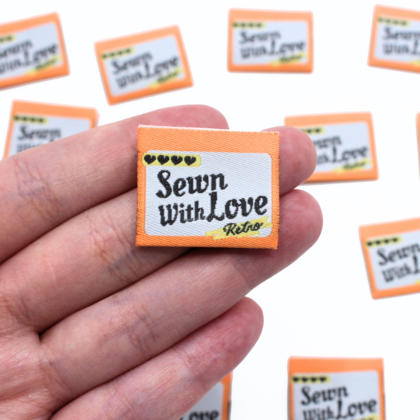 Sewn With Love | Retro Edition | Woven Sew In Labels