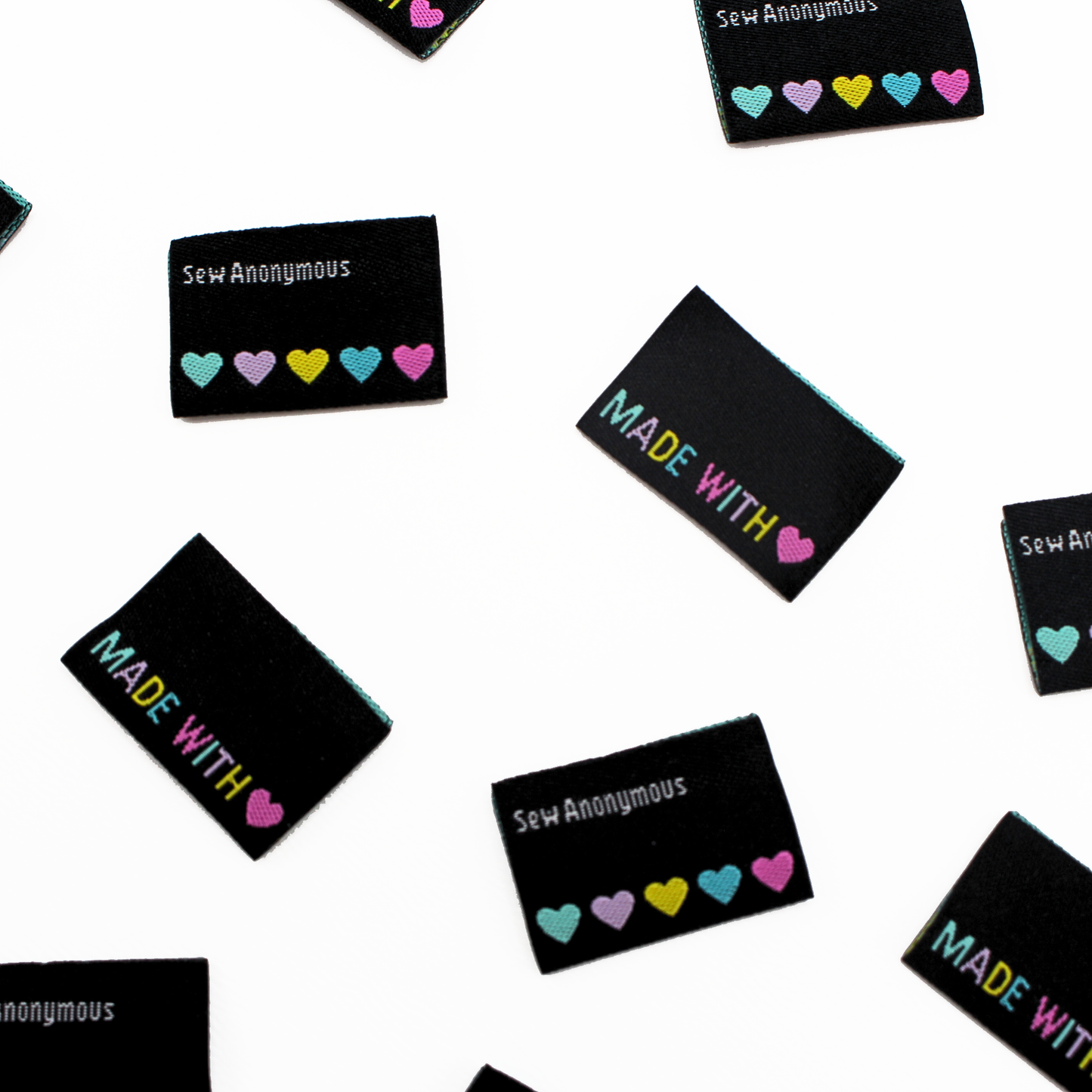 Black Made With Love | Woven Sew In Labels