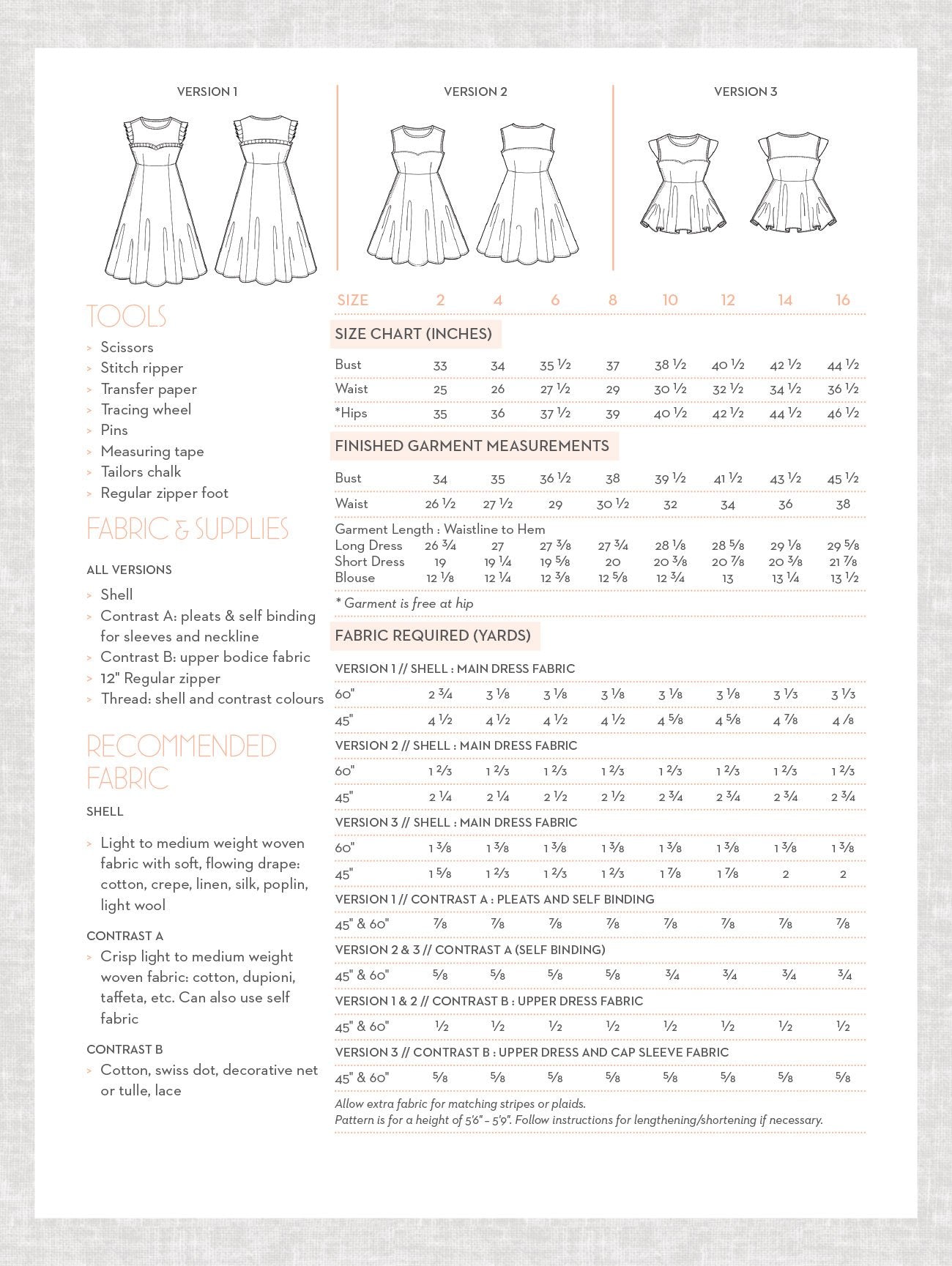 Ava Dress and Blouse | Victory Patterns