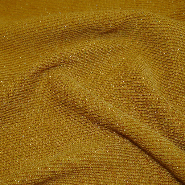 Ochre Sparkle Stretch Knit