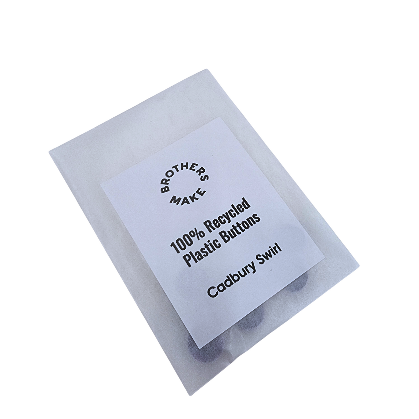 Cadbury Swirl | 100% Recycled Plastic Buttons
