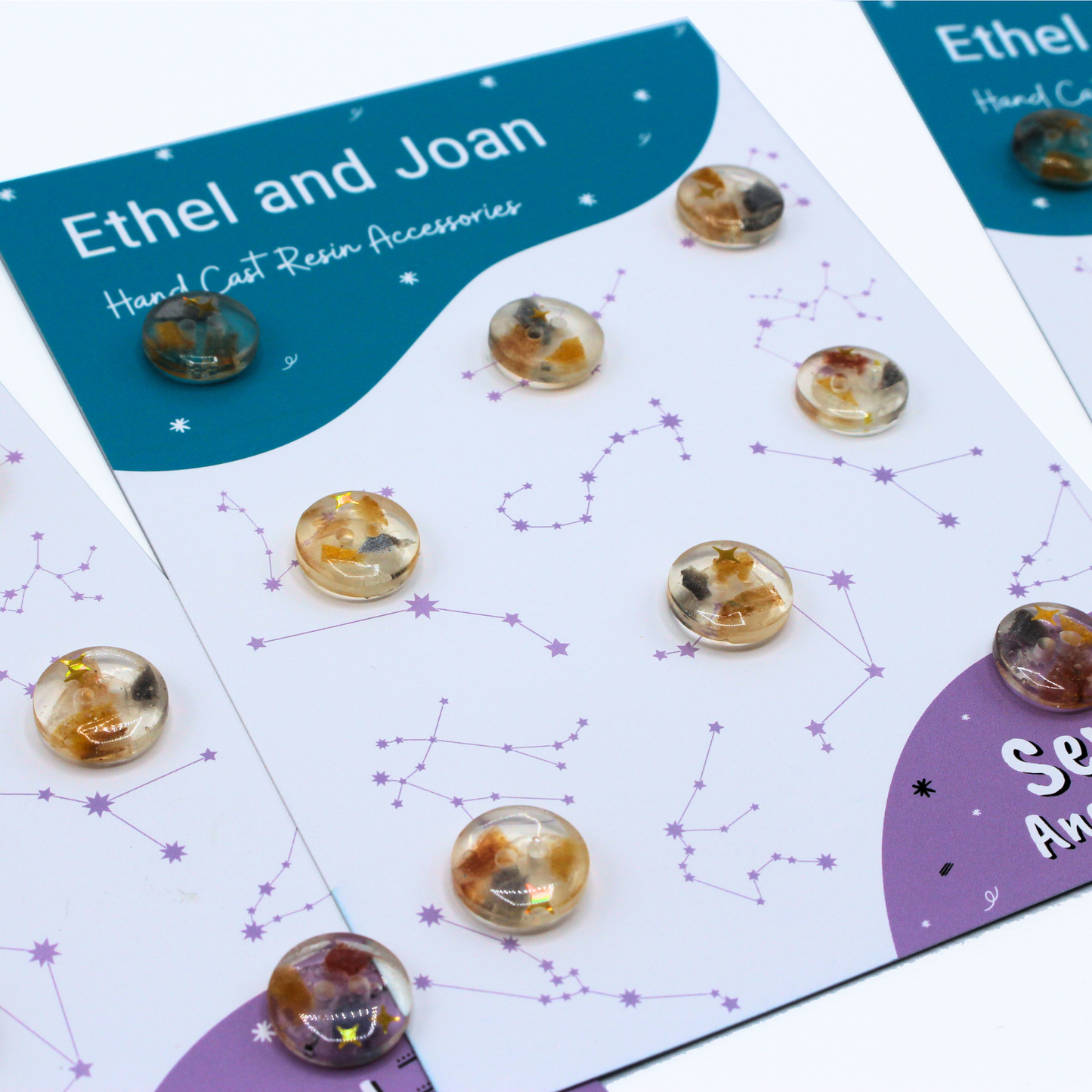 Capricorn Handmade Buttons | Ethel and Joan Collaboration