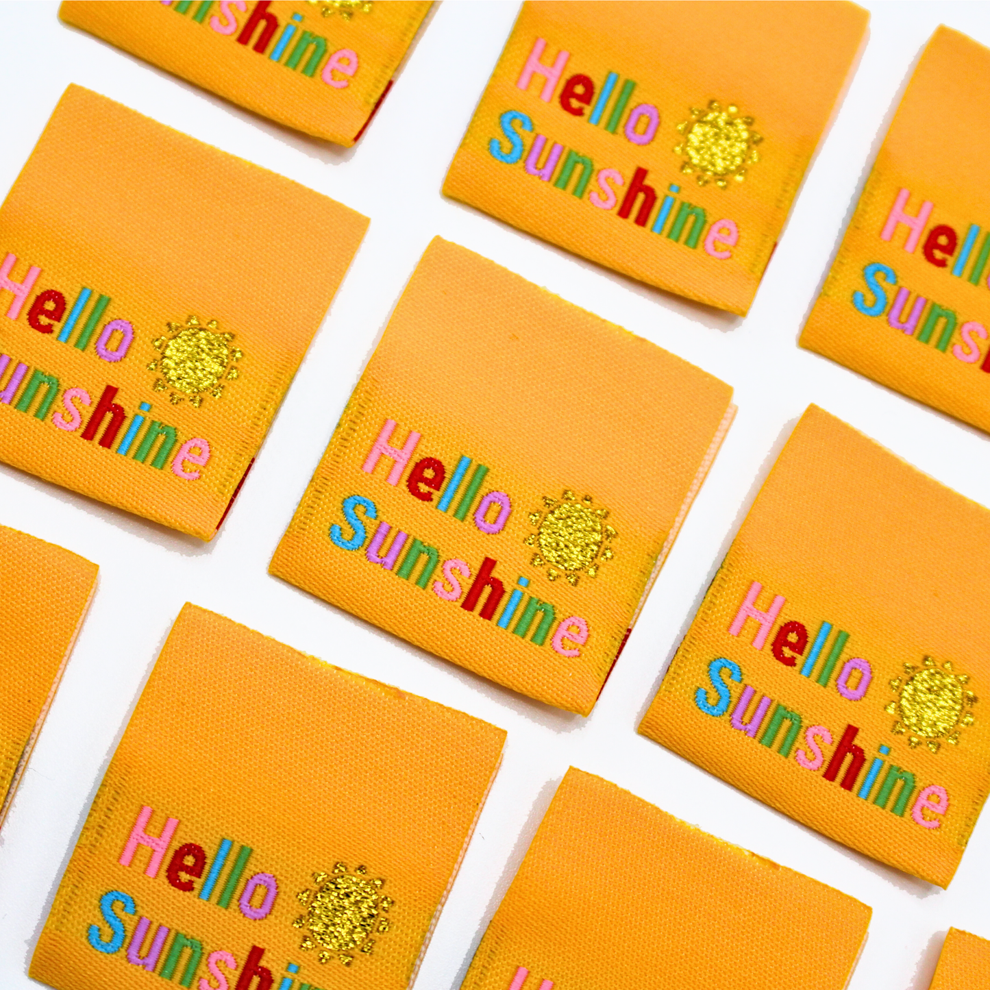 Hello Sunshine | Woven Sew In Labels