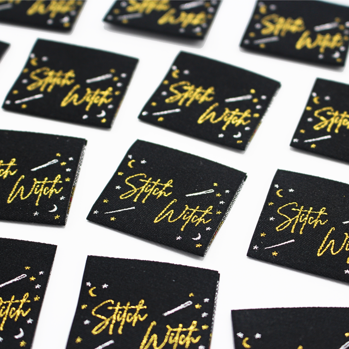 Stitch Witch | Metallic Woven Sew In Labels
