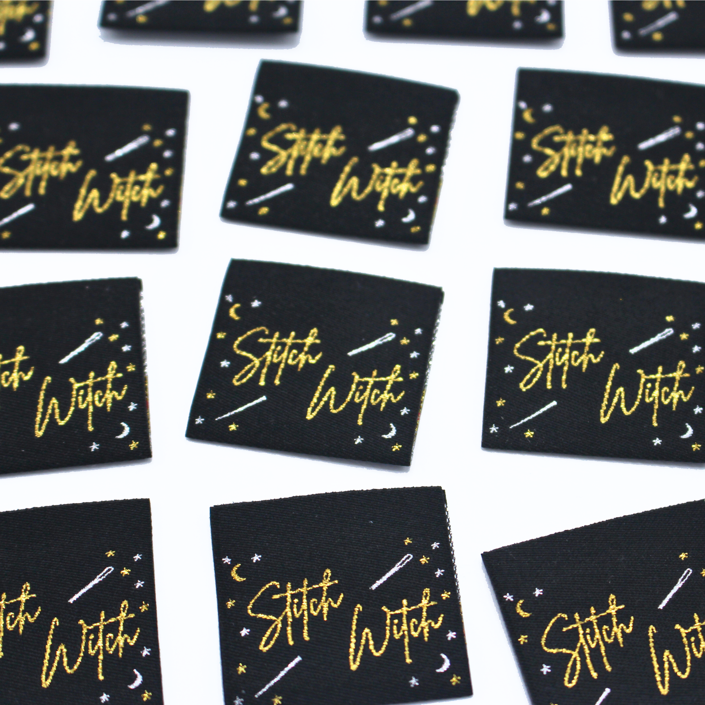 Stitch Witch | Metallic Woven Sew In Labels