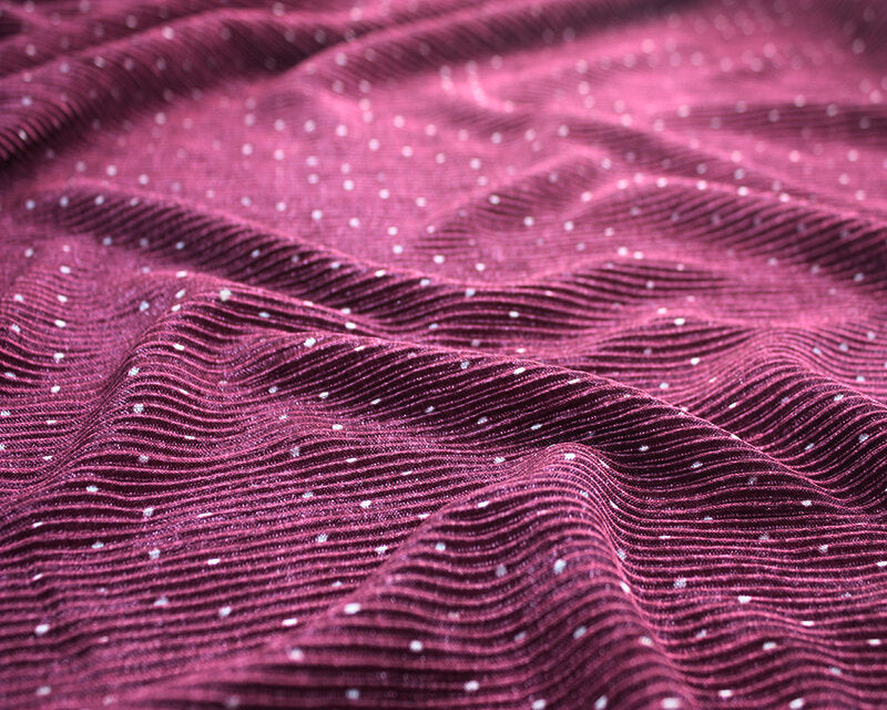 Shimmer Dot Pleated Jersey