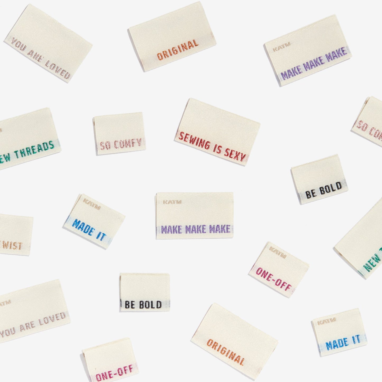 Metallic Side Seam Labels | Kylie And The Machine Woven Labels
