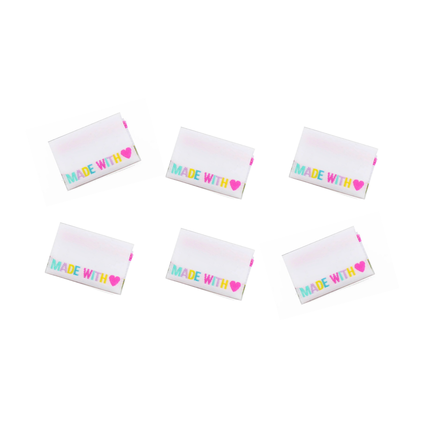 White Made With Love | Woven Sew In Labels