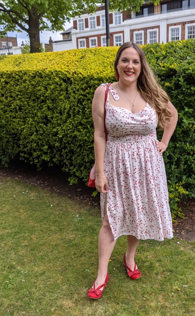 Love Hearts Printed Viscose Rayon