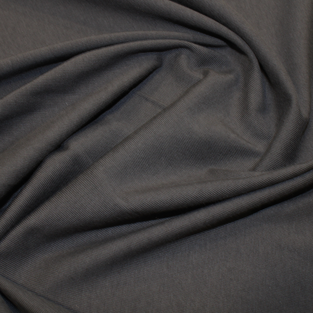Dark Grey Organic Plain Jersey