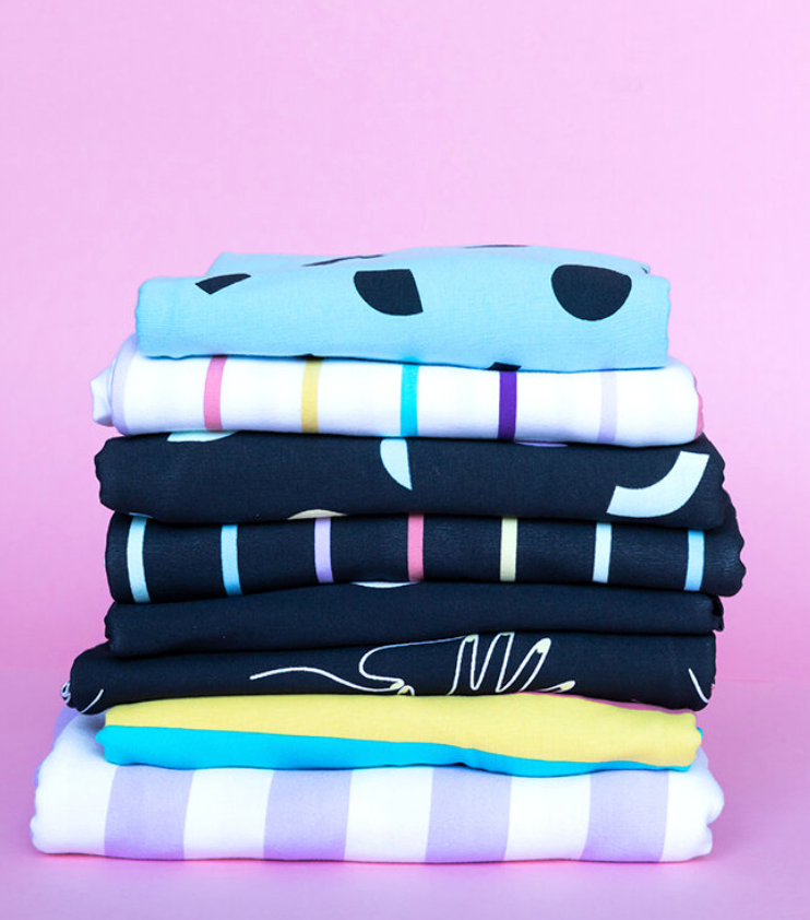 Geometric Blue Jersey | Tilly And The Buttons