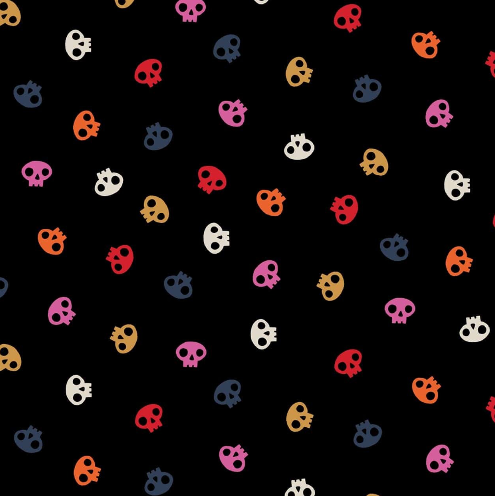 Full Moon Candy Skulls Cotton | Dashwood Studio