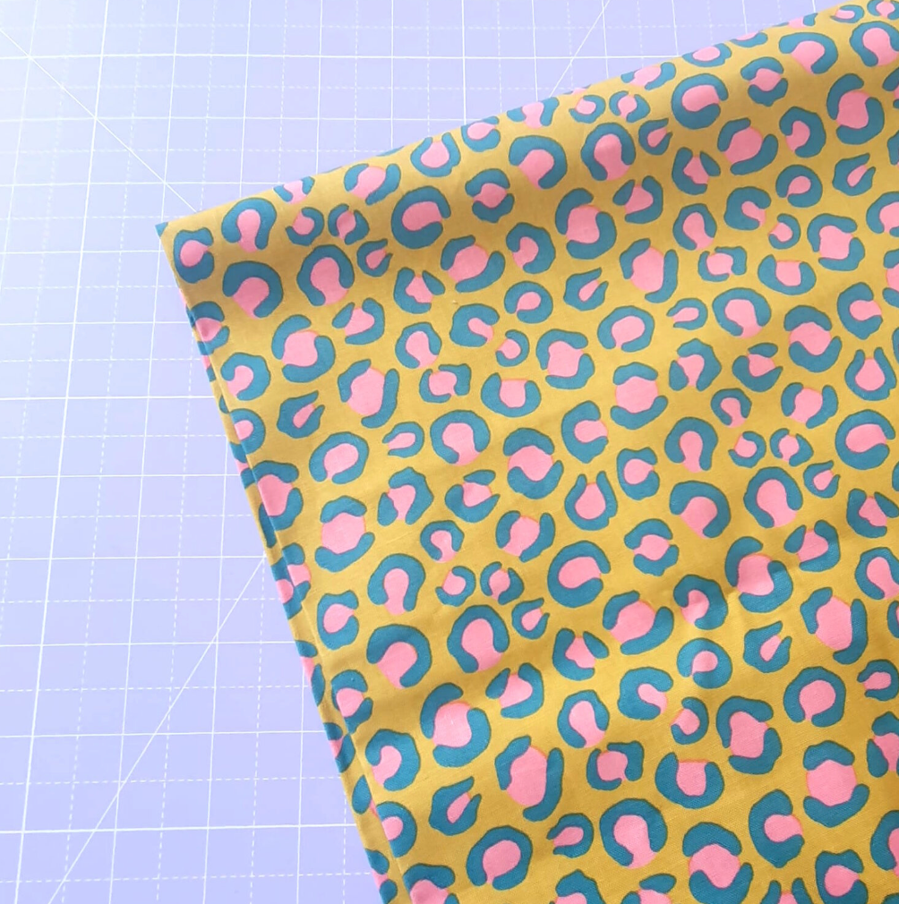 Night Jungle Mustard Leopard Cotton | Dashwood Studio