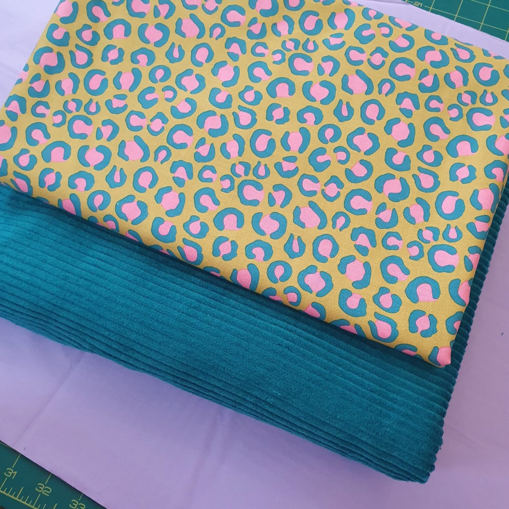 Night Jungle Mustard Leopard Cotton | Dashwood Studio