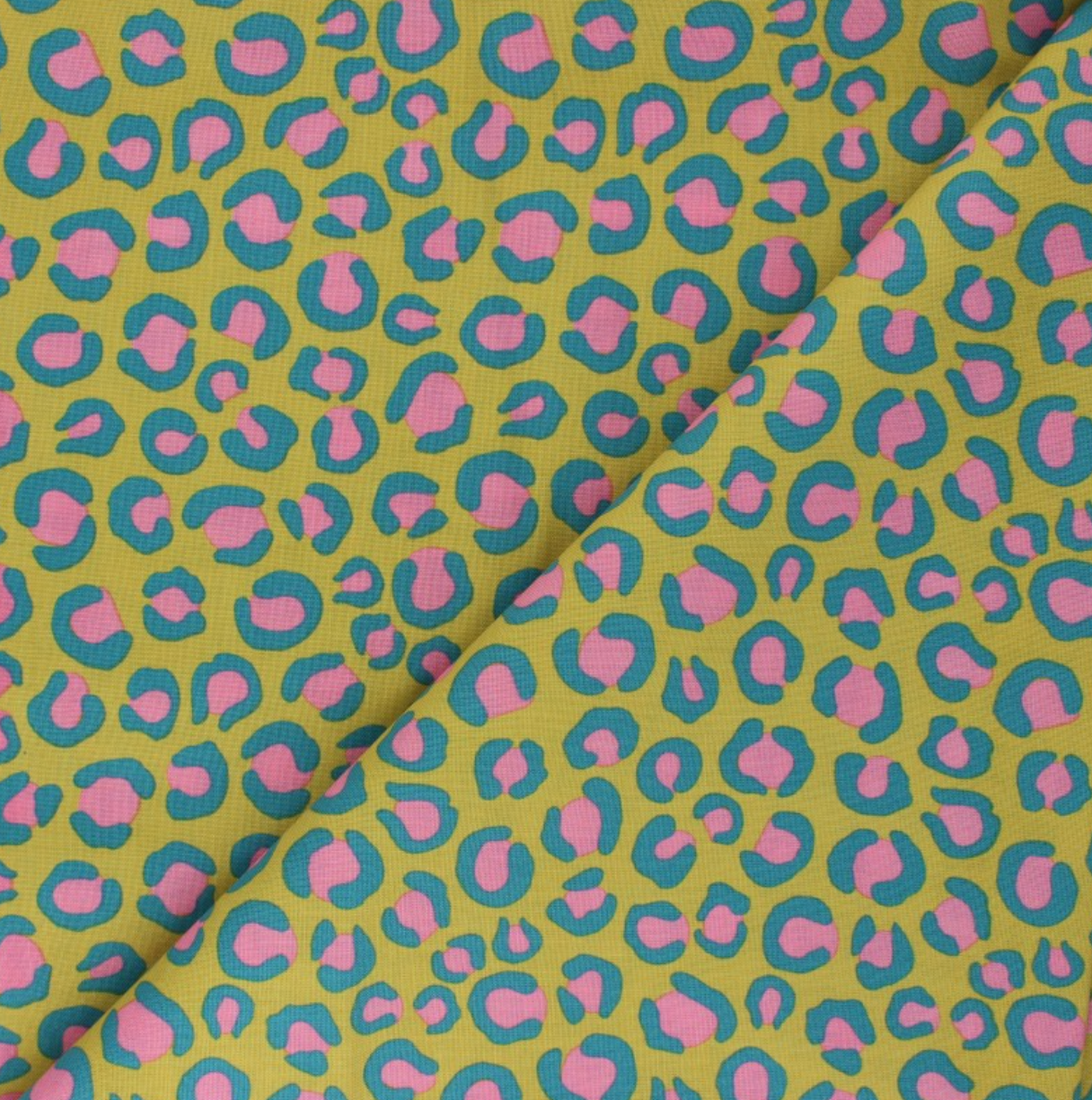 Night Jungle Mustard Leopard Cotton | Dashwood Studio