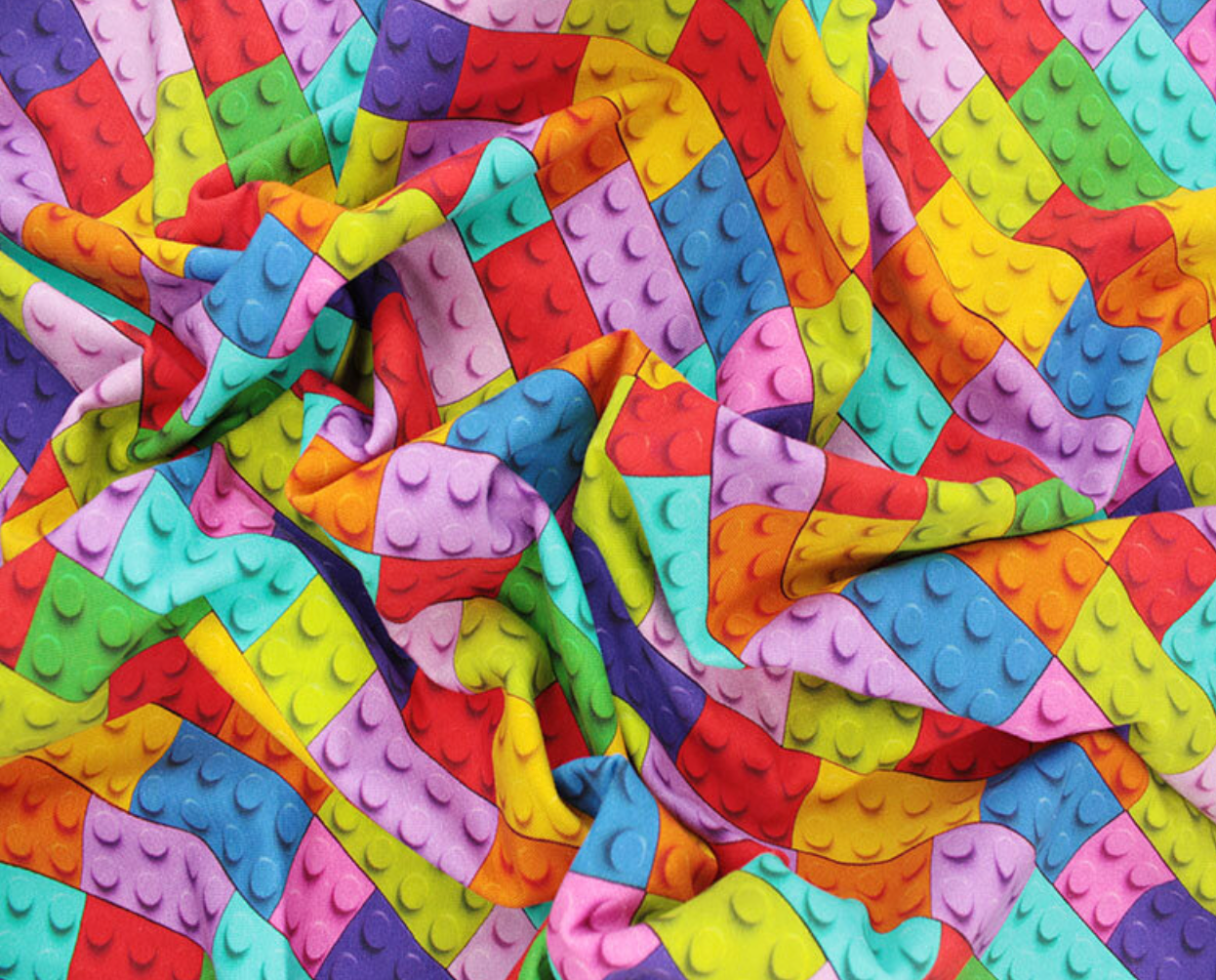 Building Blocks Cotton Jersey | Little Johnny