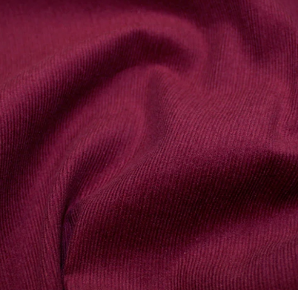 Wine Cotton Needlecord