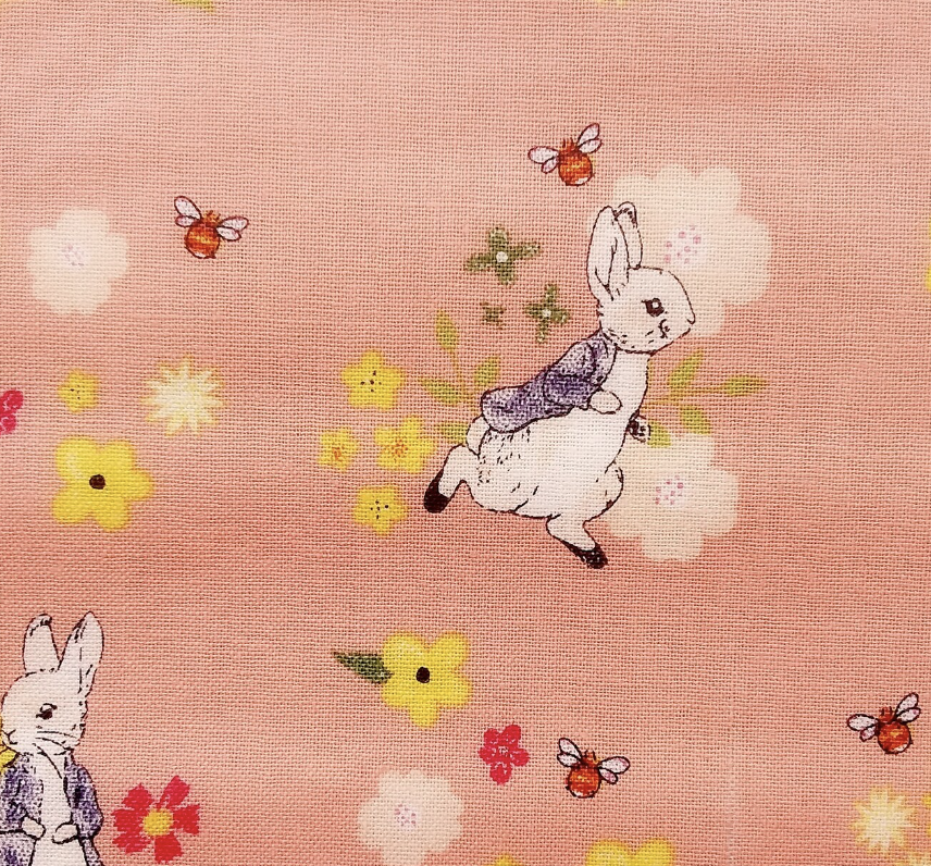 Peter Rabbit Peach Bee's Cotton | Craft Cotton Co