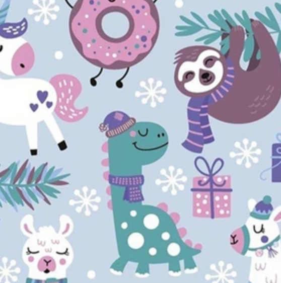 Dinosaur Sloth Christmas | Little Johnny